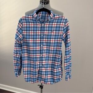 Vineyard Vines Blue and Red Plaid Button-Down Shirt